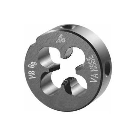 Holex M8X1.25 HSS-E Round Die, for High Tensile Steels, Closed/Pre-Slit Form 140460 M8